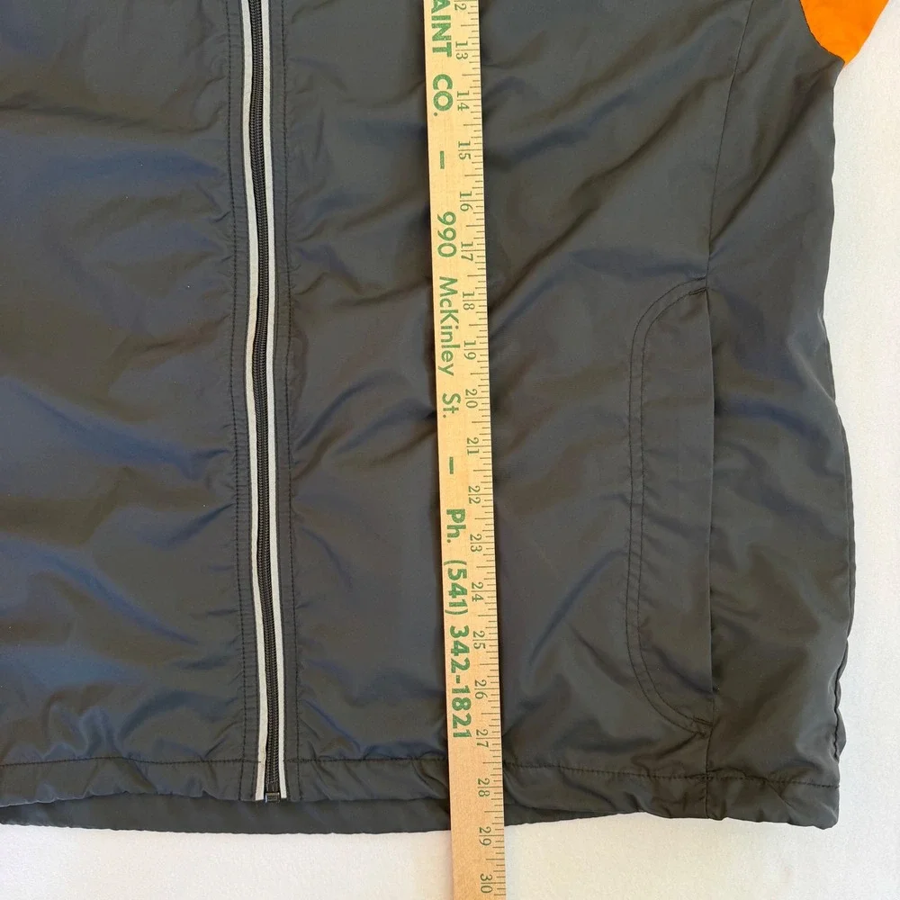 Vintage Nike Windbreaker Jacket Men's L Gray Orange Y2K Lightweight Gorpcore